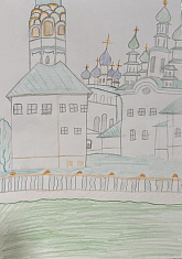 Ансамбль Соборной площади из окна автобуса