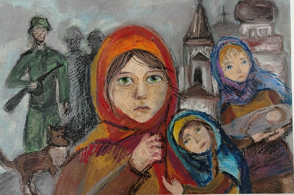 Иллюстрация к стихотворению М .Джалиля "Варварство"