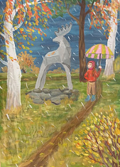 Чердынский лось. Дождливая осень.