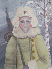 Идут по войне девчата