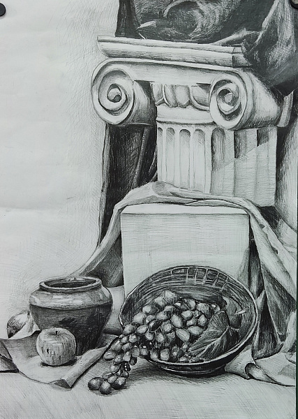 "Натюрморт с дорический капителью"