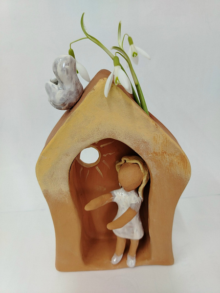 Декоративная ваза "Пусть всегда будет солнце!"