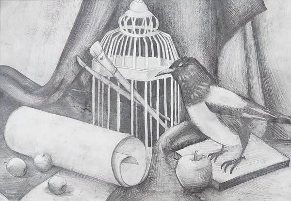 Натюрморт с сорокой