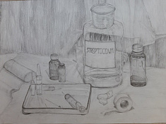 Натюрморт "Посвящение медикам"