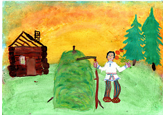 "Тёпок скосил траву"