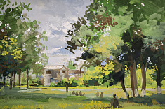 "Летний пейзаж в г. Оса"