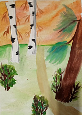 Лесной закат