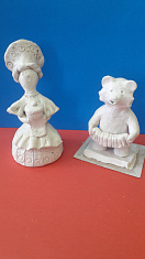 "Дымковская игрушка" скульптурный пластилин, 12 см.