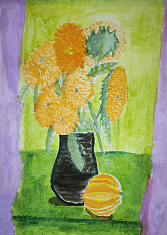 "Натюрморт с подсолнухами"