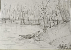 "Белый лебедь на пруду..."