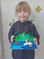 «Летнее утро на пруду»