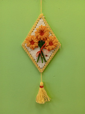 "Декоративное панно с цветами"