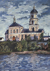 "Вид на храм с р. Кама"