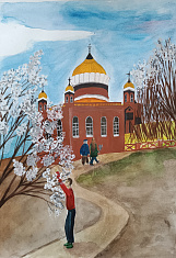 Вербное воскресенье. Храм Александра Невского