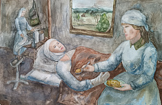 "В санитарном поезде"