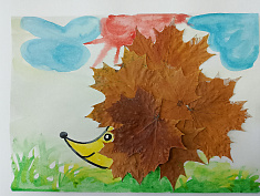 "Ежик на солнечной полянке"