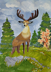 "Олень в лесу"