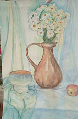 "Натюрморт с ромашками" 