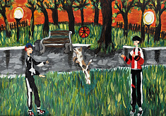 Прогулка в парке 