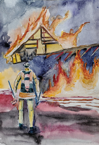 "Тушение пожара" 