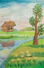Дом в деревне 
