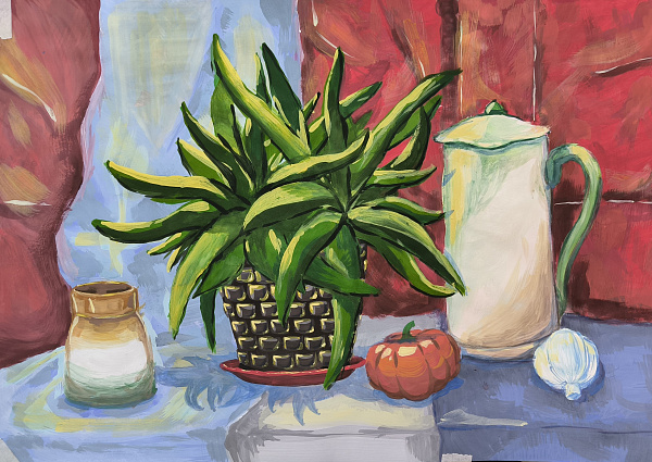 "Натюрморт с домашним алоэ"