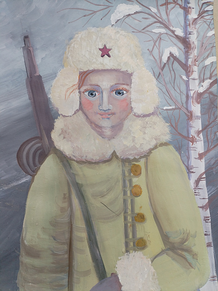 Идут по войне девчата