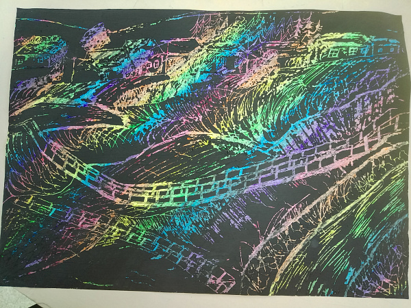 "Висячий мост на реке Койва"