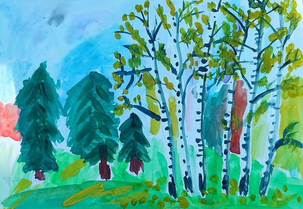 На опушке леса