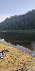 Утро на речке Чусовая