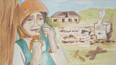 Враги сожгли родную хату.
