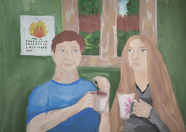 "С любимой бабушкой"