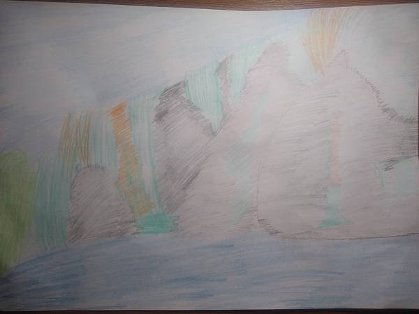 "Река Вишера, скала Ветлан" 