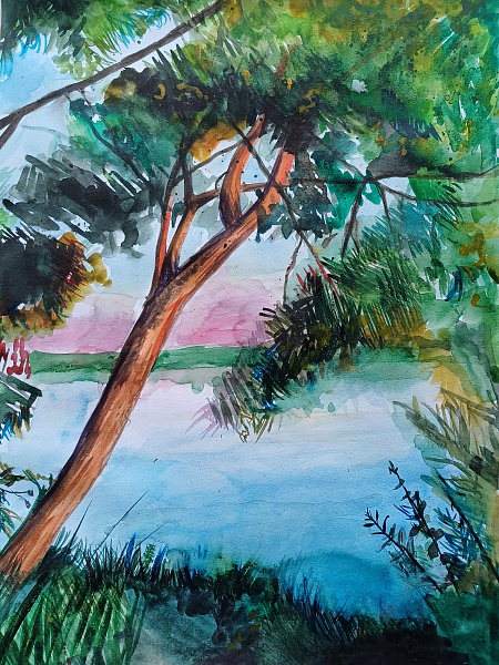 "На берегу реки"