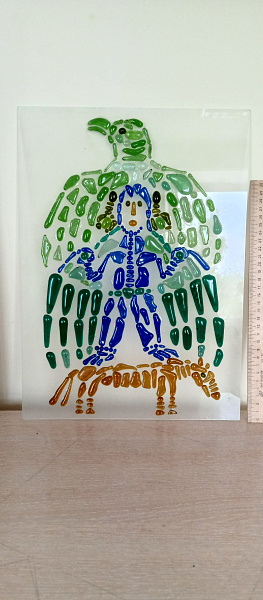 Человек, орёл и конь.