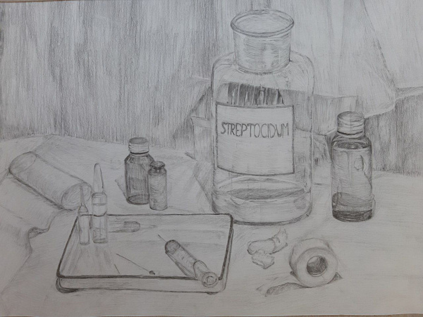 Натюрморт "Посвящение медикам"