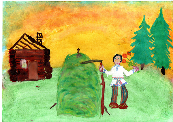 "Тёпок скосил траву"