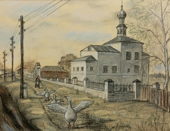 Чердынь. Монастырские гуси