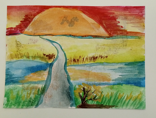 Красный закат