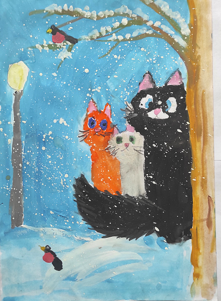 "Котики на прогулке"