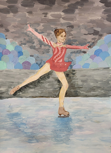 Юная фигуристка