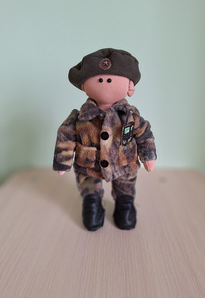 Кукла солдат "Служу России"