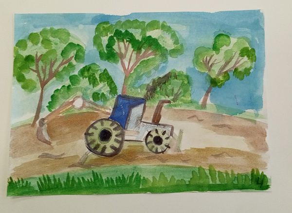 Мой папа тракторист