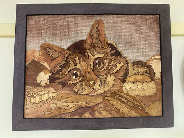 Панно "Менам кань" (моя кошка)