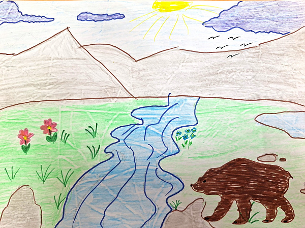 Мишка в заповеднике "Вишерский"