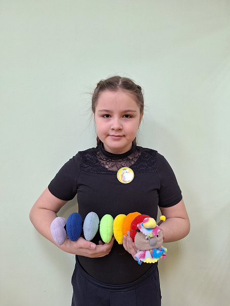 Гусеница развивашка "Радуга", для изучения цвета