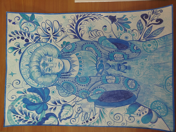 По мотивам гжели