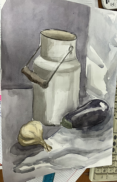 Натюрморт с баклажаном