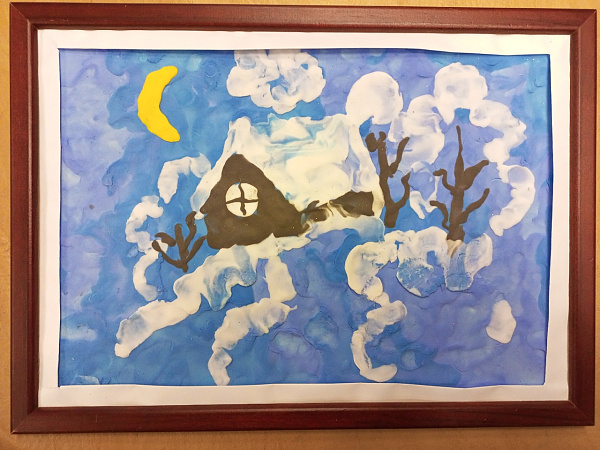 Панно "Зимний вечер"