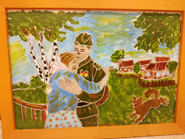 Витраж "Возвращение домой" 